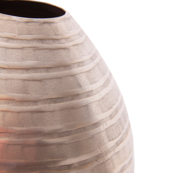 Chiseled Metal Vase