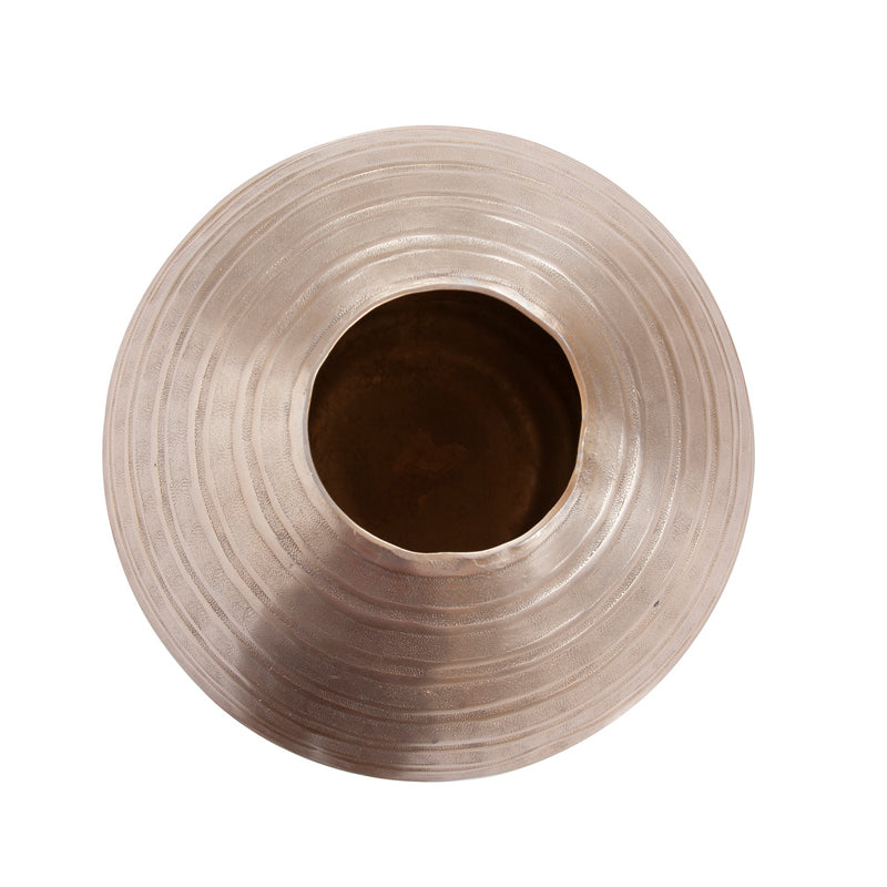 Chiseled Metal Vase