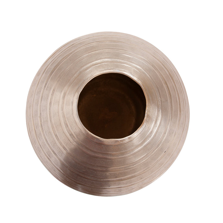 Chiseled Metal Vase
