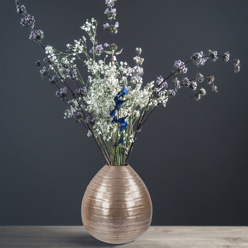Chiseled Metal Vase
