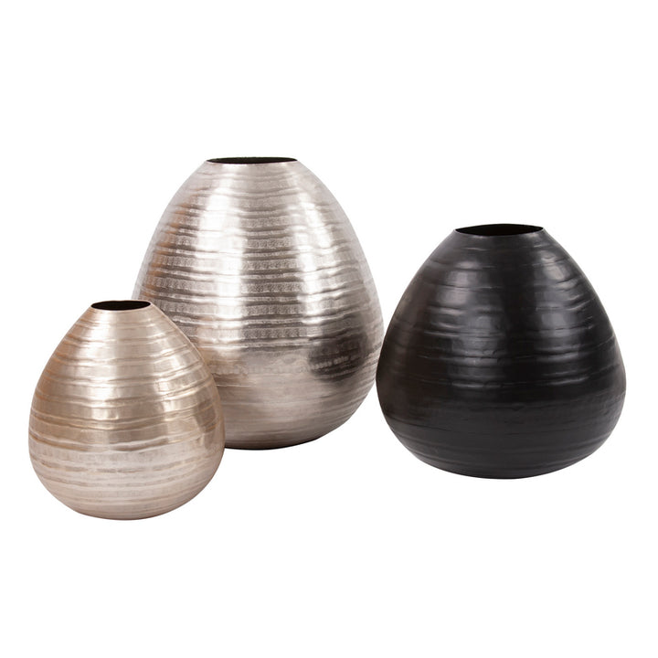 Chiseled Metal Vase