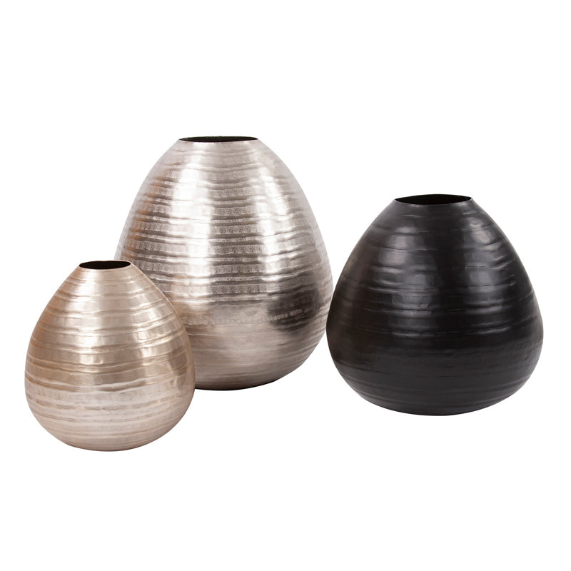 Chiseled Metal Vase