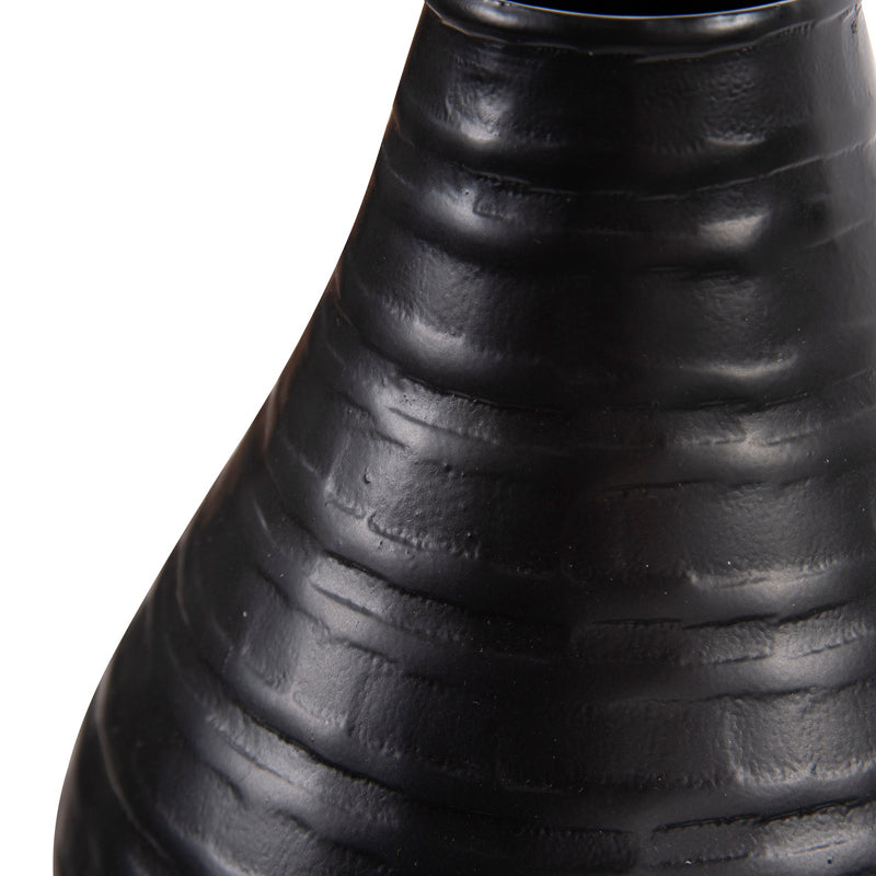 Chiseled Metal Vase