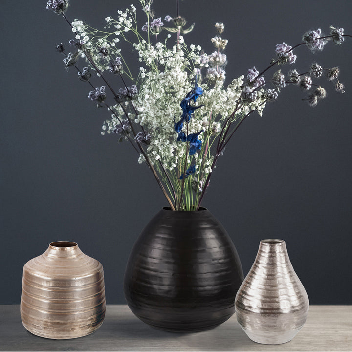 Chiseled Metal Vase