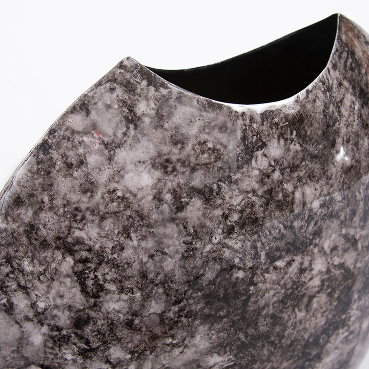 Marbled Aluminum Vase
