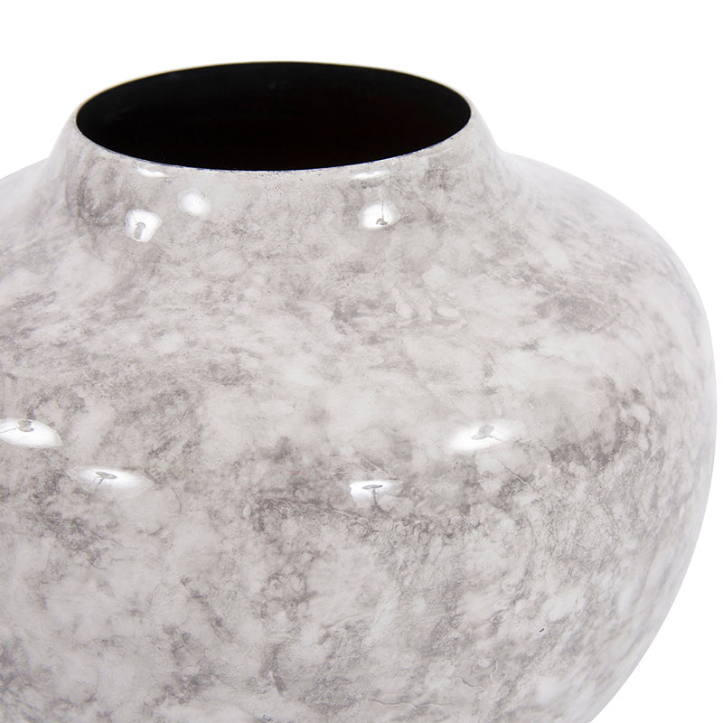 Marbled Aluminum Vase
