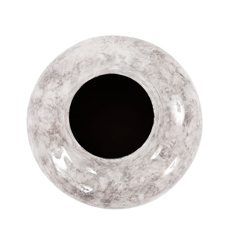 Marbled Aluminum Vase