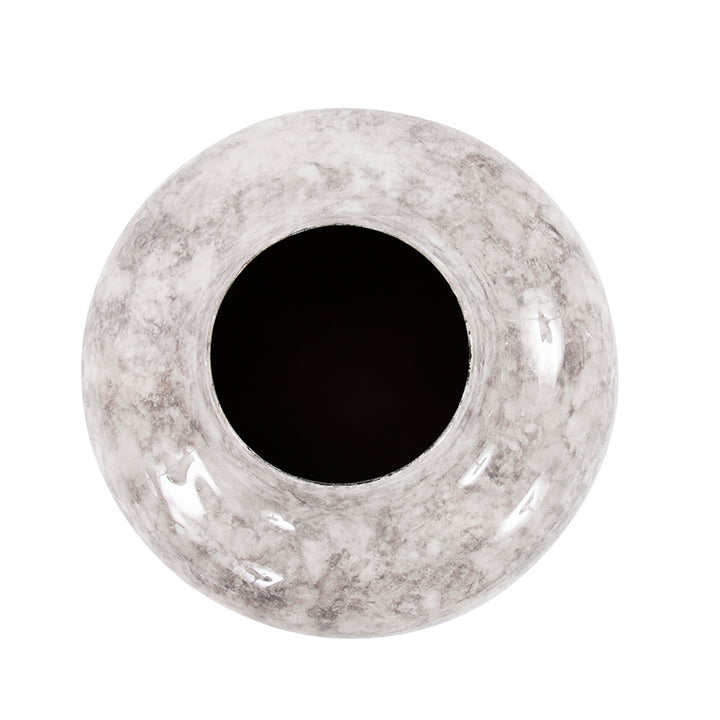 Marbled Aluminum Vase