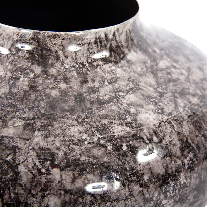 Marbled Aluminum Vase
