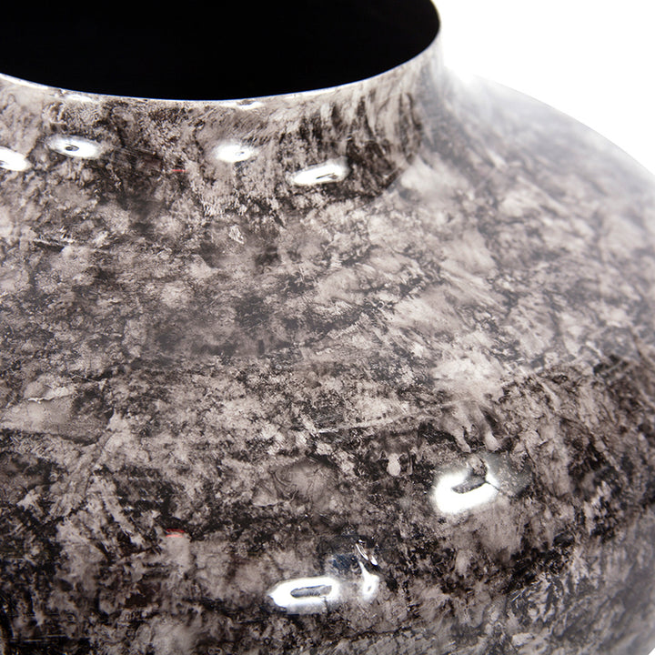 Marbled Aluminum Vase