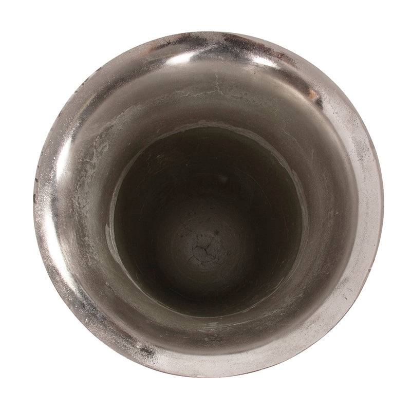 Antiqued Aluminum Vase