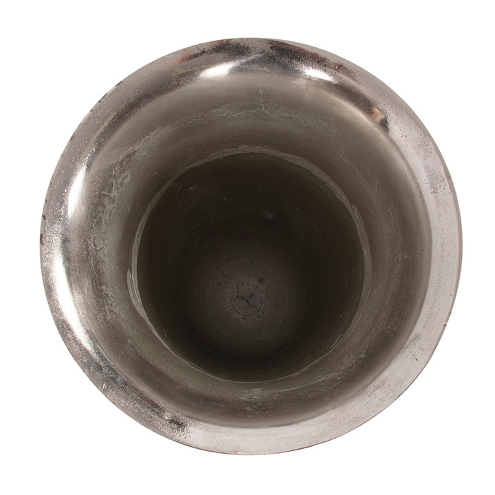 Antiqued Aluminum Vase