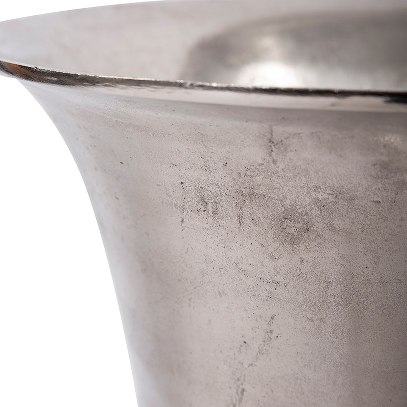 Antiqued Aluminum Vase