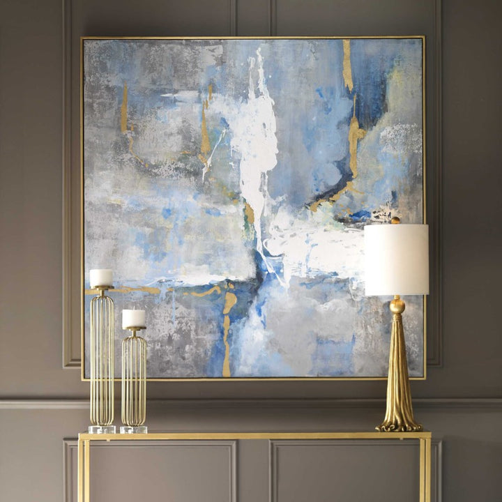 Meditation - Modern Art - Blue