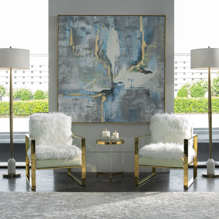Meditation - Modern Art - Blue