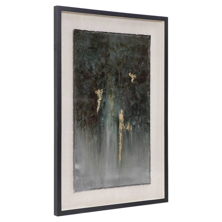 Rustic Patina Grande - Abstract Art - Dark Gray