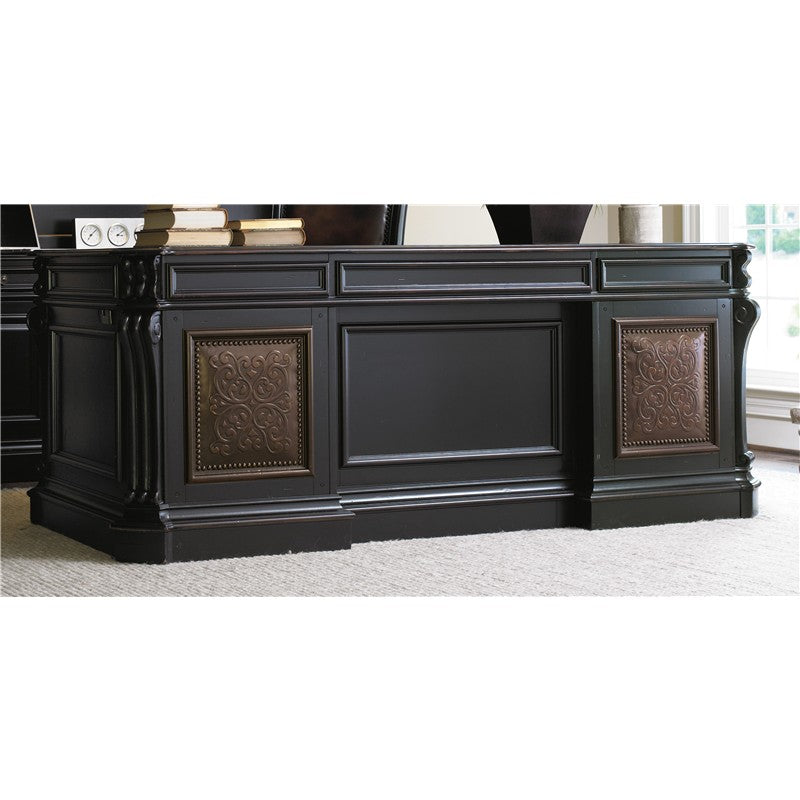 Telluride - 76" Executive Desk With Leather Panels