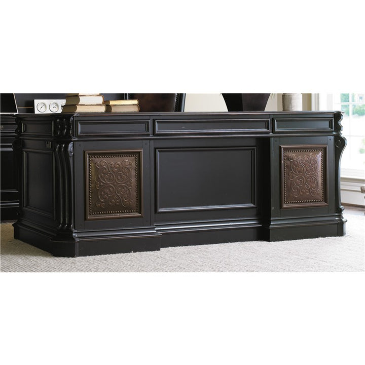 Telluride - 76" Executive Desk With Leather Panels