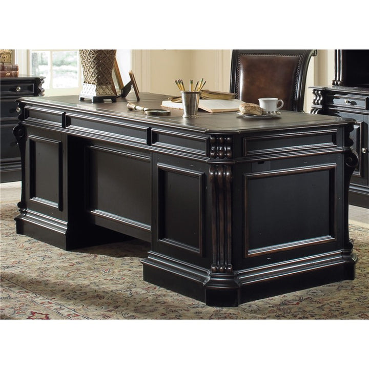 Telluride - 76" Executive Desk With Wood Panels