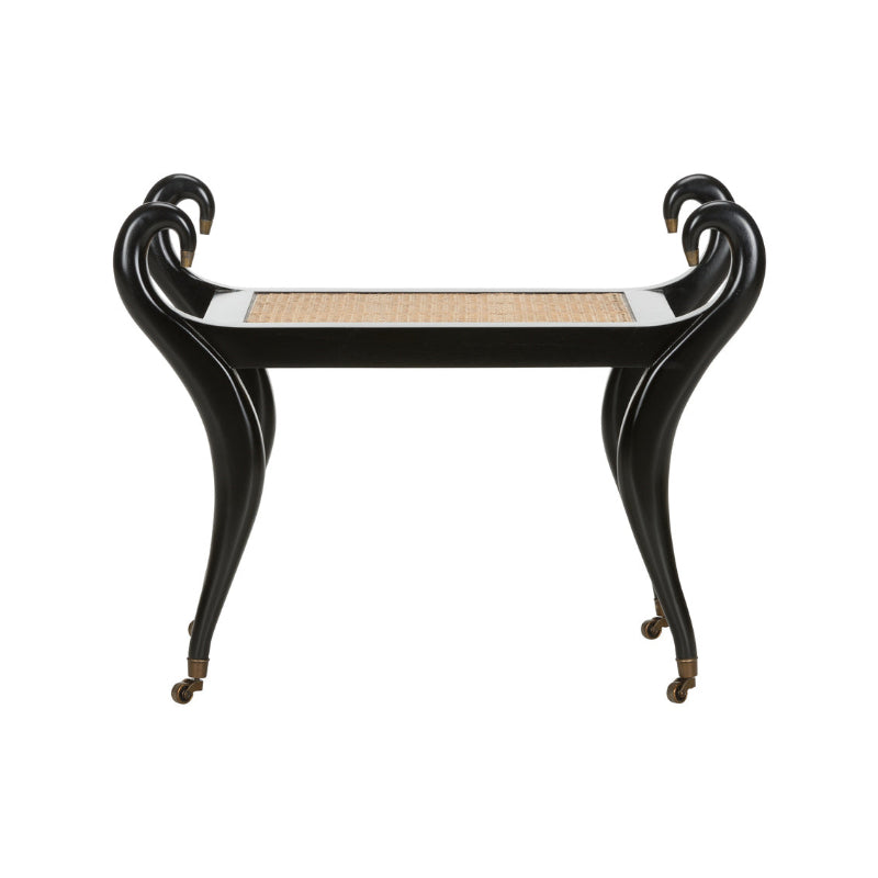 Swan Vanity Bench - Black