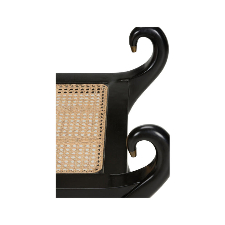 Swan Vanity Bench - Black