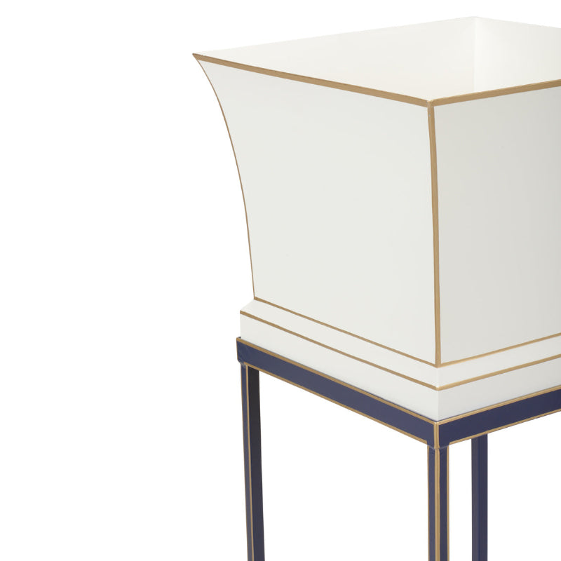 Morrow Tole Planter - Navy