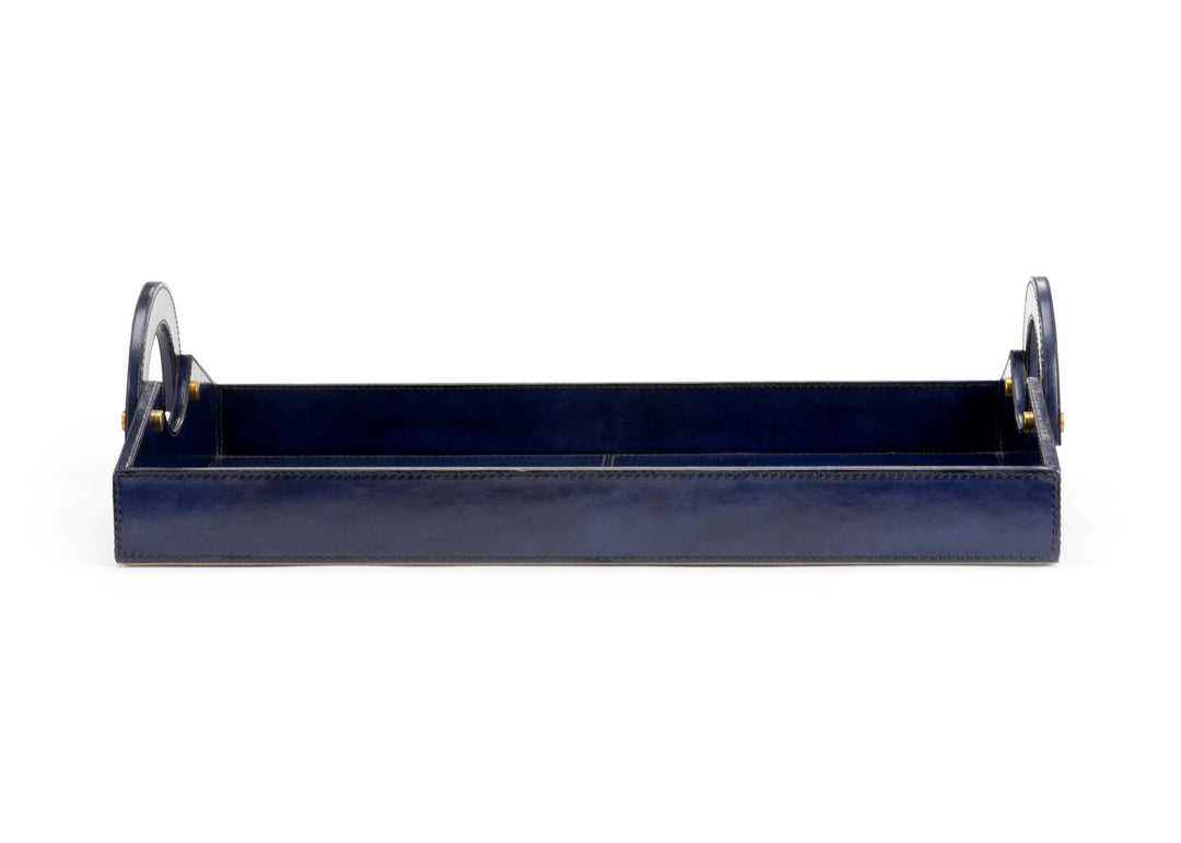 Leather Tray - Midnight Blue