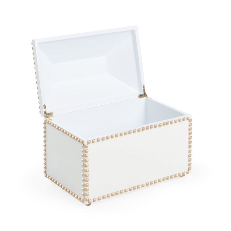 Chic Studded Box - White