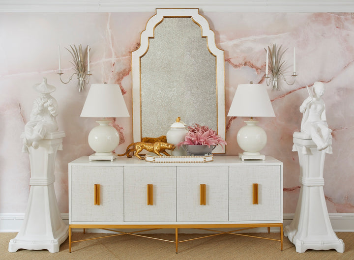 Chic Studded Tray - White