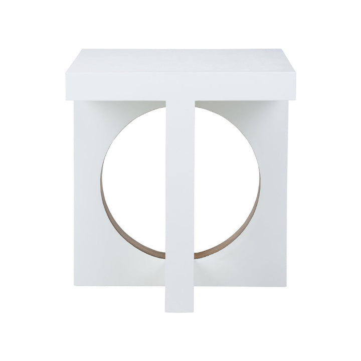 Swoop Side Table - White