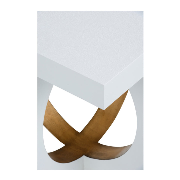 Swoop Side Table - White