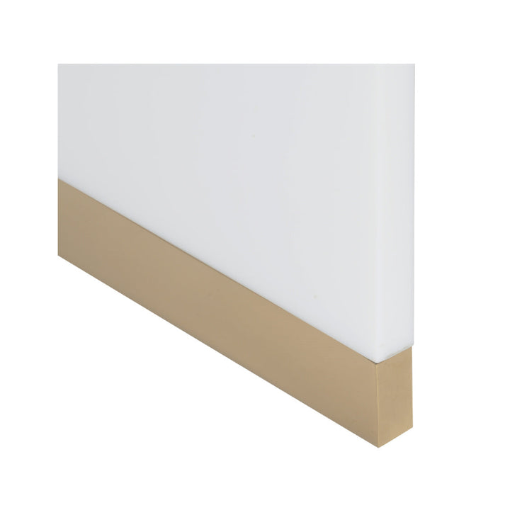 Waterfall End Table - White