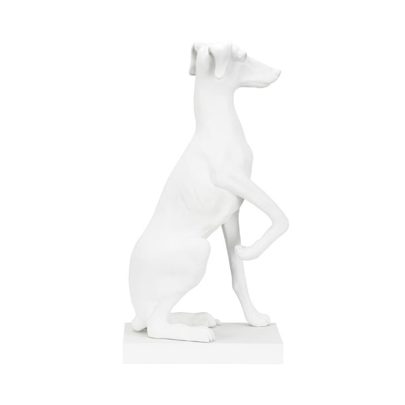 Greyhound Sculpture - White
