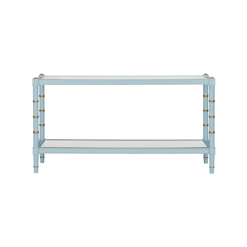 Conner Cane Console - Blue