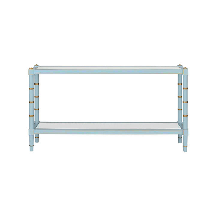 Conner Cane Console - Blue