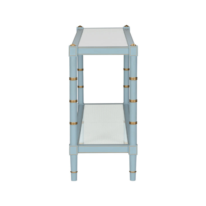 Conner Cane Console - Blue