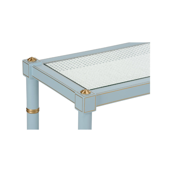 Conner Cane Console - Blue