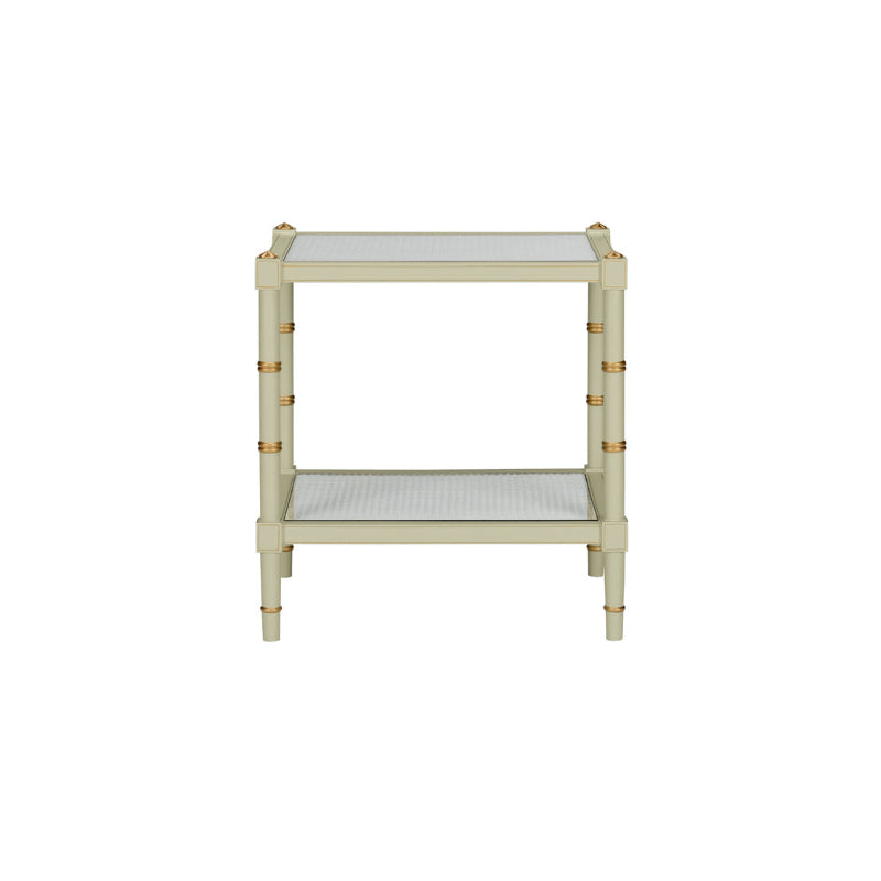 Conner Cane End Table - Green
