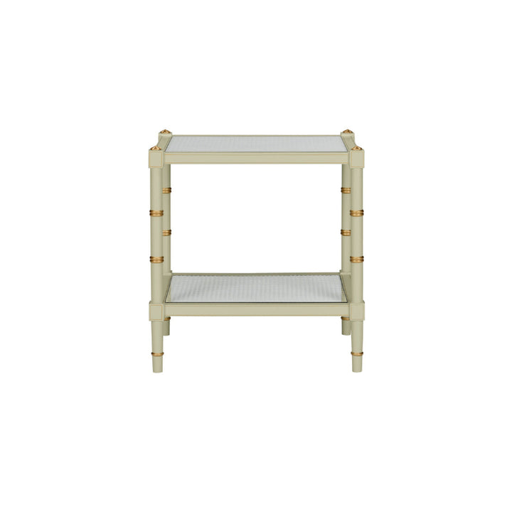 Conner Cane End Table - Green