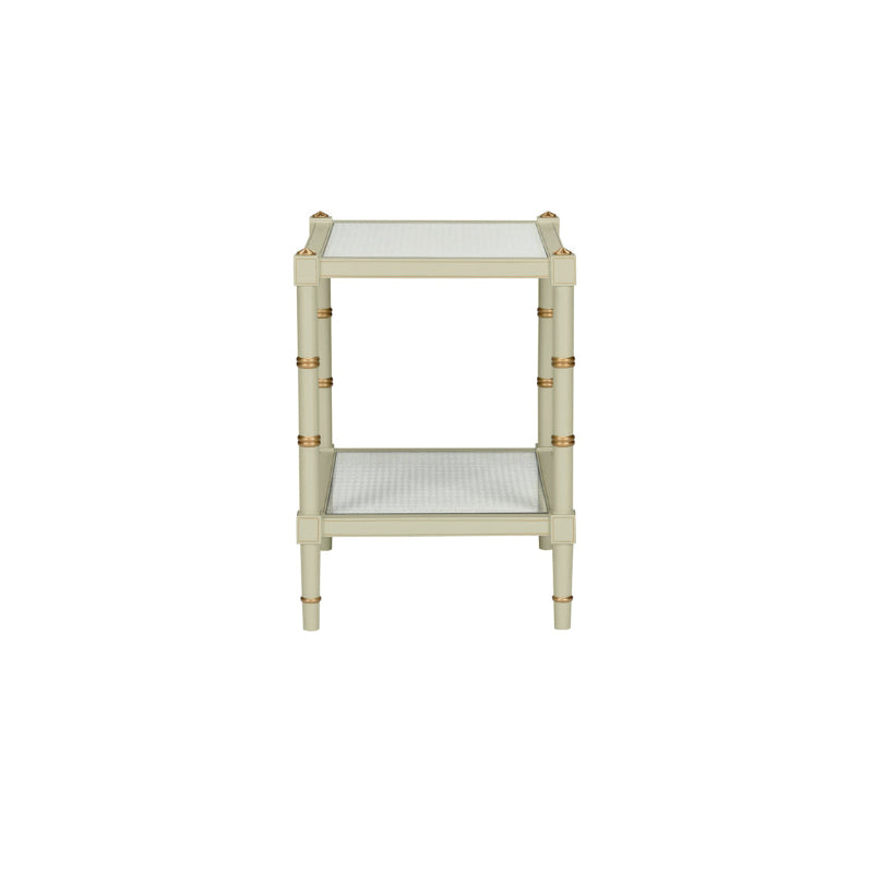 Conner Cane End Table - Green