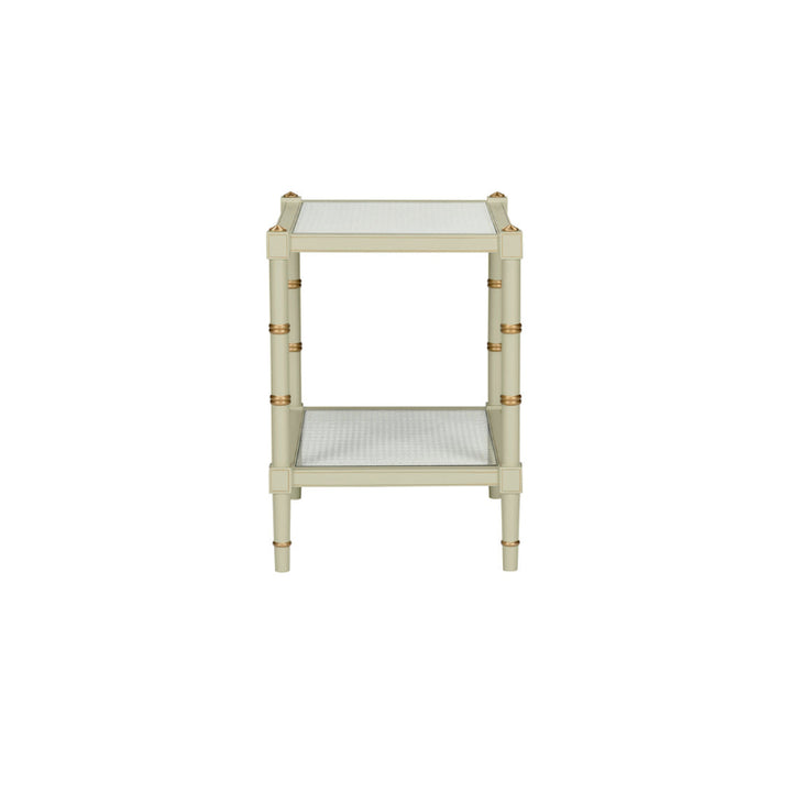 Conner Cane End Table - Green