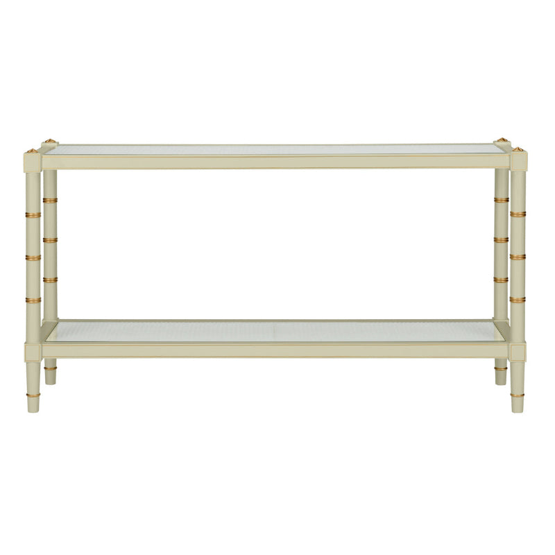 Conner Cane Console - Green