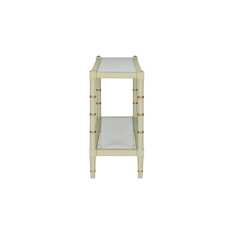 Conner Cane Console - Green