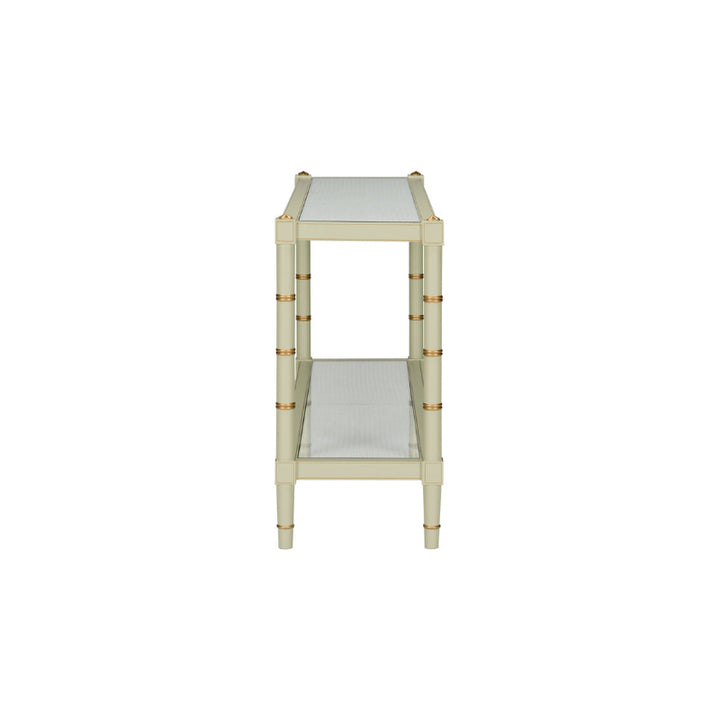 Conner Cane Console - Green