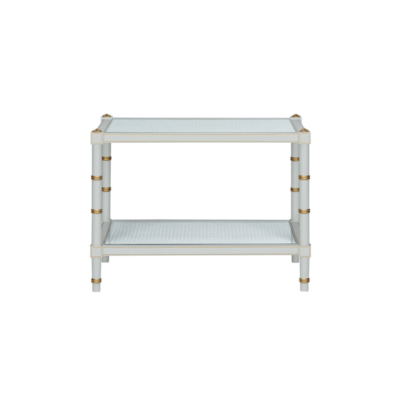 Conner Cane Cocktail Table - Gray