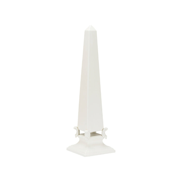 White Neoclassical Obelisk - LG