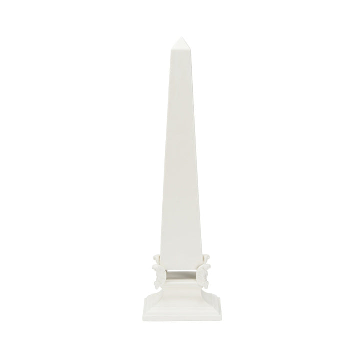 White Neoclassical Obelisk - LG