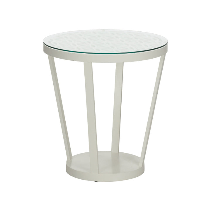 Flower of Life Side Table - White