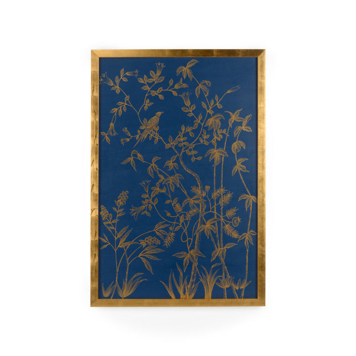 Gold Buckhead Panel On Blue B