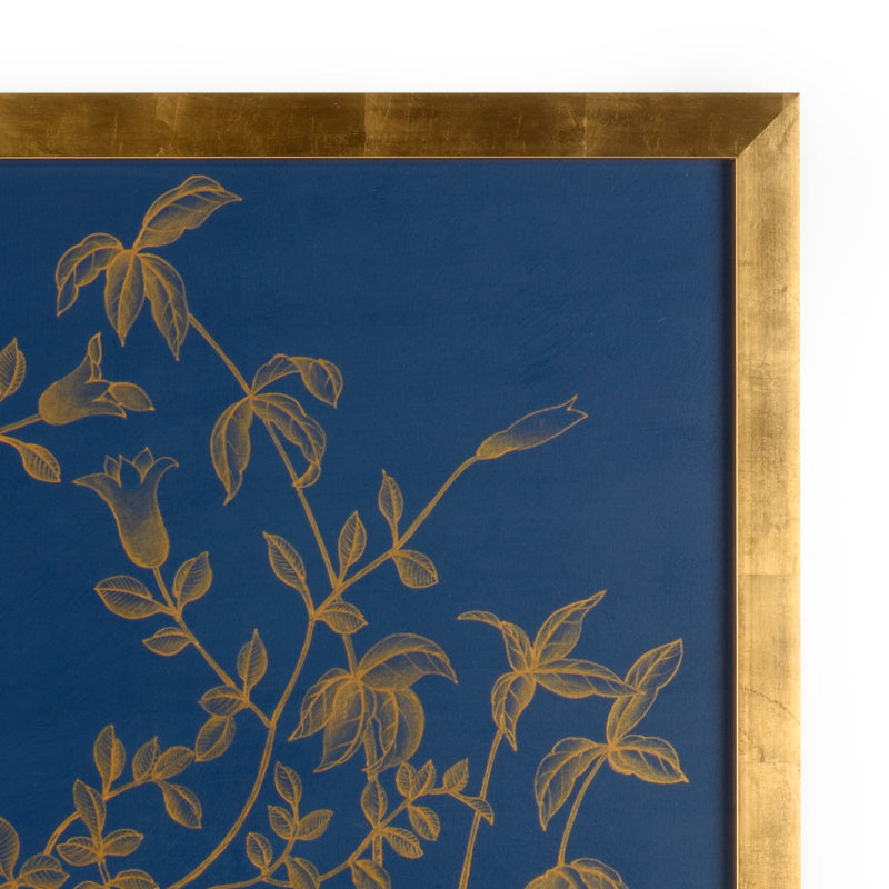 Gold Buckhead Panel On Blue B